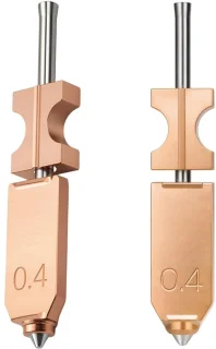 SnelShoppen 2 stuks 0.4mm hotend spraykop upgrade kit voor AD5X 3D printer
