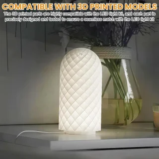 SnelShoppen 2 stuks 3D printer LED-lamp set voor Bambu Lab