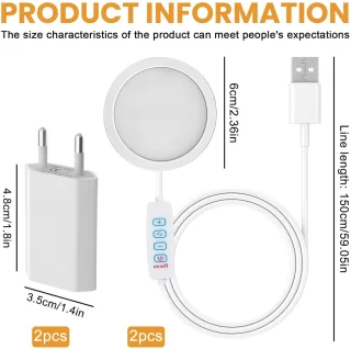 SnelShoppen 2 stuks 3D printer LED-lamp set voor Bambu Lab