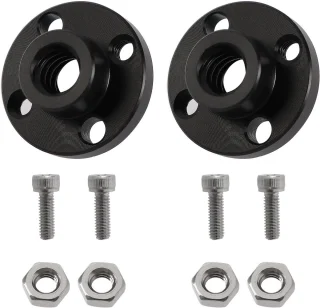 SnelShoppen - 2 Stuks 3D Printer Z-as Trapezium Motor Schroef Moeren T8 Leid Schroef POM Moer 8mm Geschikt voor Prusa I3 MK2 MK2S MK3 MK3S 3D Printer