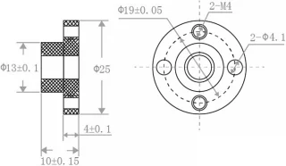 SnelShoppen - 2 Stuks 3D Printer Z-as Trapezium Motor Schroef Moeren T8 Leid Schroef POM Moer 8mm Geschikt voor Prusa I3 MK2 MK2S MK3 MK3S 3D Printer