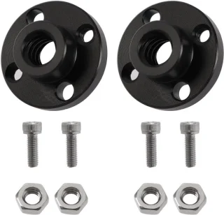SnelShoppen - 2 Stuks 3D Printer Z-as Trapezium Motor Schroef Moeren T8 Leid Schroef POM Moer 8mm Geschikt voor Prusa I3 MK2 MK2S MK3 MK3S 3D Printer