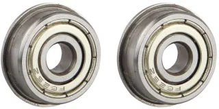SnelShoppen - 2 stuks stalen dubbel afgeschermde flenslagers F625ZZ 5 x 18 x 5 mm