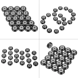 SnelShoppen 20 stuks POM printerwiel met 5mm boring en 625 lager voor CNC 3D-printer