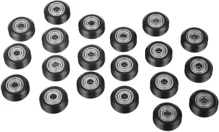 SnelShoppen 20 stuks POM printerwiel met 5mm boring en 625 lager voor CNC 3D-printer