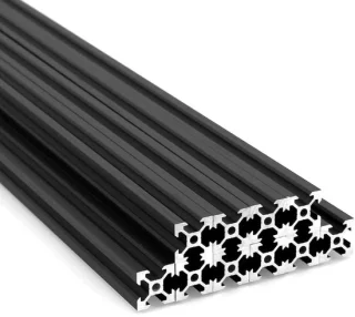 SnelShoppen 2020 aluminium profiel 400mm zwart (10 stuks) V-slot