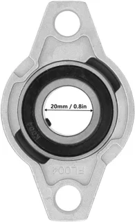 SnelShoppen 20mm flenslager zelfuitlijnend kogellager