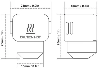 SnelShoppen 3 stuks siliconen sokken voor A1 Mini 3D-printer, hittebestendige isolatiecover voor hotend