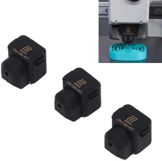SnelShoppen 3 stuks siliconen sokken voor A1 Mini 3D-printer, hittebestendige isolatiecover voor hotend