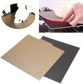 SnelShoppen - 3D Geprinte Magnetische Plaat Flexibel Textuur Poeder Gecoat Dubbelzijdig Constructie Platform van PEI Lente Staal 229 x 257 mm voor 3D