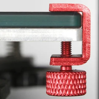 SnelShoppen - 3D Printer Bed Clips - Verstelbare Glazen Bouw Bord Klemmen voor Ender 3/3 Pro/V2/Neo/5 CR-10 Series - Rood - 4 Stuks met Antirecoil Vee