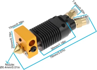 SnelShoppen 3D-printer dual color extrusiekop