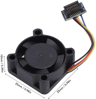 SnelShoppen 3D printer extruder hot end koelventilator voor Bambulab P1 P1P P1S DC 5V 25x25x10mm