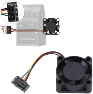 SnelShoppen 3D-printer extruder hot end koelventilator voor Bambulab P1/P1P/P1S, 5V 25x25x10mm