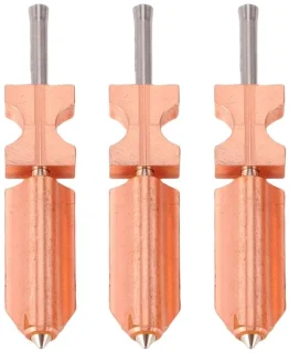 SnelShoppen - 3D Printer Hotend Upgrade Set - 3 Stuks All-Metaal Nozzle - 0.25MM, 0.4MM, 0.6MM - Geschikt voor AD5X - Snelle Afneembare Hotend - Verbe