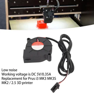 SnelShoppen - 3D Printer Koelventilator 50x50x15mm, DC 5V 0.35A Vervangingsventilator voor 3D Printers, Stille Dubbel Kogel Koelventilator voor Prus i
