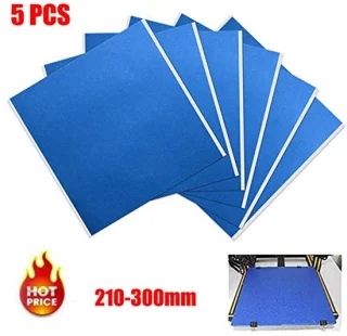 SnelShoppen 3d printer platform tape blauw 5 stuks 300x300mm