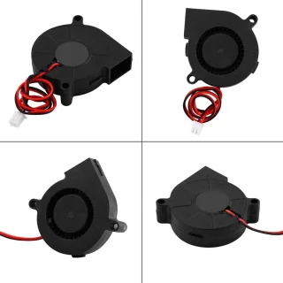 SnelShoppen - 3D Printer Turbofan - 50 * 15mm DC 12/24V Koelventilator Set - Duurzame Radiale Koelventilator voor 3D Printer en Extruder - Hoogwaardig