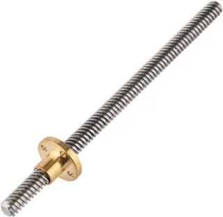 SnelShoppen 3D-printeronderdeel T8 trapeziumspindel + T8 moer