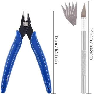 SnelShoppen - 3D Resin Tool Printer Kit met Pliers, Resin Filter, Scraper en Silicone Mat voor LCD SLA DLP 3D Printer Accessoires - Compleet Gereedsch