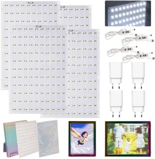 SnelShoppen 4-delige CMYK-led-achtergrondverlichtingsbordkit voor 3d-printers