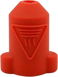 SnelShoppen - 4 Pack K1 Max Silicium Deksocken voor K1 K1 MAX 3D Printer - Duurzaam, Temperatuur Stabiliserend, Rood - Accessoires voor Verwarmingsblo