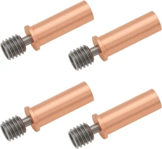 SnelShoppen - 4 stuks 3d printer bimetaal warmte break m6 × 26mm titanium legering koper