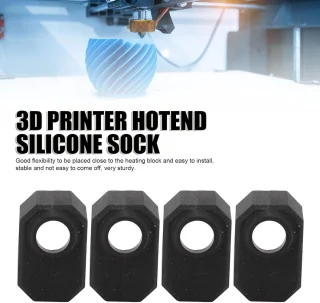 SnelShoppen - 4PCS 3D Printer Hotend Silicoon Sok voor Prusa MK4 en Prusa XL, Hoog Temperatuur Bestendige Silicone Deksel voor Verwarmblok, Eenvoudige