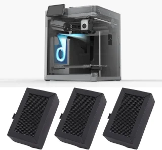 SnelShoppen 5 actieve koolstoffilters voor Bambu Lab P1P P1S X1 X1C