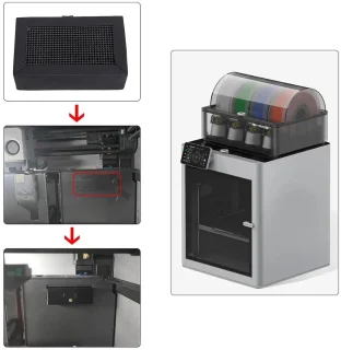 SnelShoppen 5 stuks actieve koolstoffilters voor P1P, P1S, X1, P1