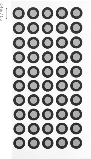 SnelShoppen 6mm 3D scan puntmarker zwart (5 vellen)