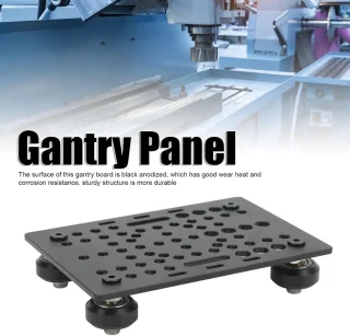 SnelShoppen - Aluminium Gantry Plaat 20-80mm V Slot 3D Printer Universele Rail Portal, Anodized 3D Printer Lineaire Gids voor Freesmachine met 4 Plast