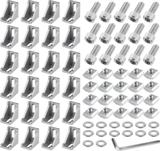 SnelShoppen aluminium profiel montage set 24 stuks 40x40 cm