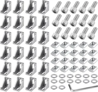 SnelShoppen aluminium profiel montage set 24 stuks 40x40 cm