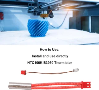 SnelShoppen cartridge heater thermistor set 24V 40W voor Ender 3 S1 Pro