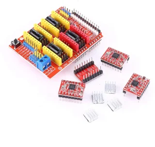 SnelShoppen - CNC Shield expansiebord met 4 stuks A4988 stappenmotor driver