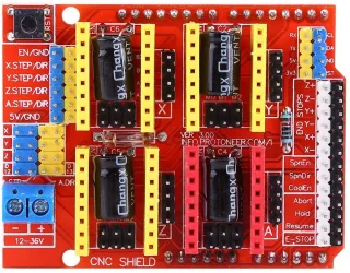 SnelShoppen - CNC Shield expansiebord met 4 stuks A4988 stappenmotor driver