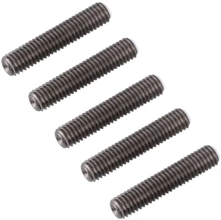 SnelShoppen - ghiera per ugello 5 stuks roestvrij staal M6 x 30 mm 1,75 mm