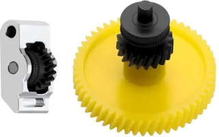 SnelShoppen hardened steel extruder gear set voor P2S 3D-printer