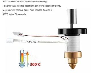 SnelShoppen keramische verwarmingsthermistor temperatuursensor