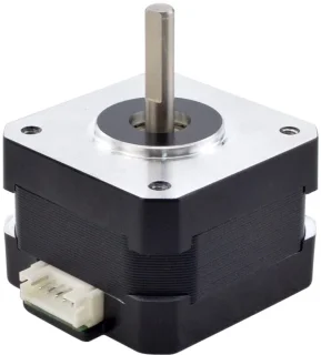 SnelShoppen - Nema 17 Stepper Motor 26 Ncm 1.2A Pancake Motor 30 mm Hoogte voor 3D Printer CNC - Hoogwaardige Stappenmotor, 1.8 Graad, Perfect voor Ho