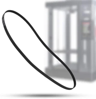 SnelShoppen - Praktische Zwarte Gesloten Timingriem voor 3D Printer - 5 Stuks - Rubber - Ideaal voor Lineaire Aandrijving - Verbeterde Capaciteit