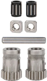 SnelShoppen PRUSA I3 MK2/MK3 3D printer pulley met dubbel tandwiel aandrijving