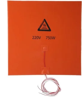 SnelShoppen siliconen verwarmingspad voor het verwarmde bed van een 3D-printer 220V 750W 300 x 300mm