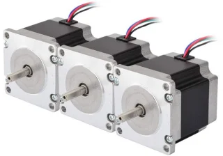SnelShoppen Stepper motor pack van 3 Nema 23 bipolar 1.24 Nm 2.8 A 57x57x56 mm voor 3D printer en CNC freesmachine