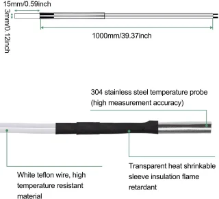 SnelShoppen thermistor NTC 100K temperatuursensor voor E3D V6 hotend
