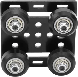 SnelShoppen - V Typery Plaat 2040 Aluminium Extrusie - Zwart - 3D Printer Accessoires - V-lock Wielen - EU Standaard 2020 - Compact en Duurzaam