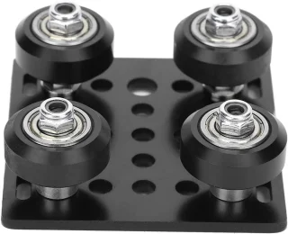 SnelShoppen - V Typery Plaat 2040 Aluminium Extrusie - Zwart - 3D Printer Accessoires - V-lock Wielen - EU Standaard 2020 - Compact en Duurzaam