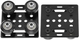 SnelShoppen - V Typery Plaat 2040 Aluminium Extrusie - Zwart - 3D Printer Accessoires - V-lock Wielen - EU Standaard 2020 - Compact en Duurzaam
