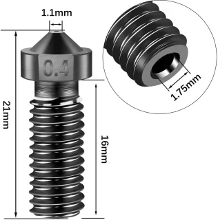 SnelShoppen - Volcano Düsenset 3D Druckerdüsen-Reinigingsset 23Pcs voor Artillery Anycubic 3D Printer Nozzle - Hoogwaardige Reinigingsgereedschap voor
